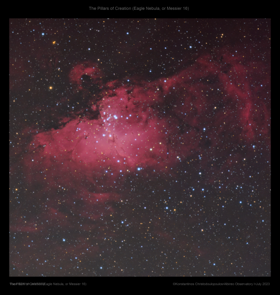 Περισσότερες πληροφορίες για το "The Pillars of Creation (Eagle Nebula, or Messier 16)"