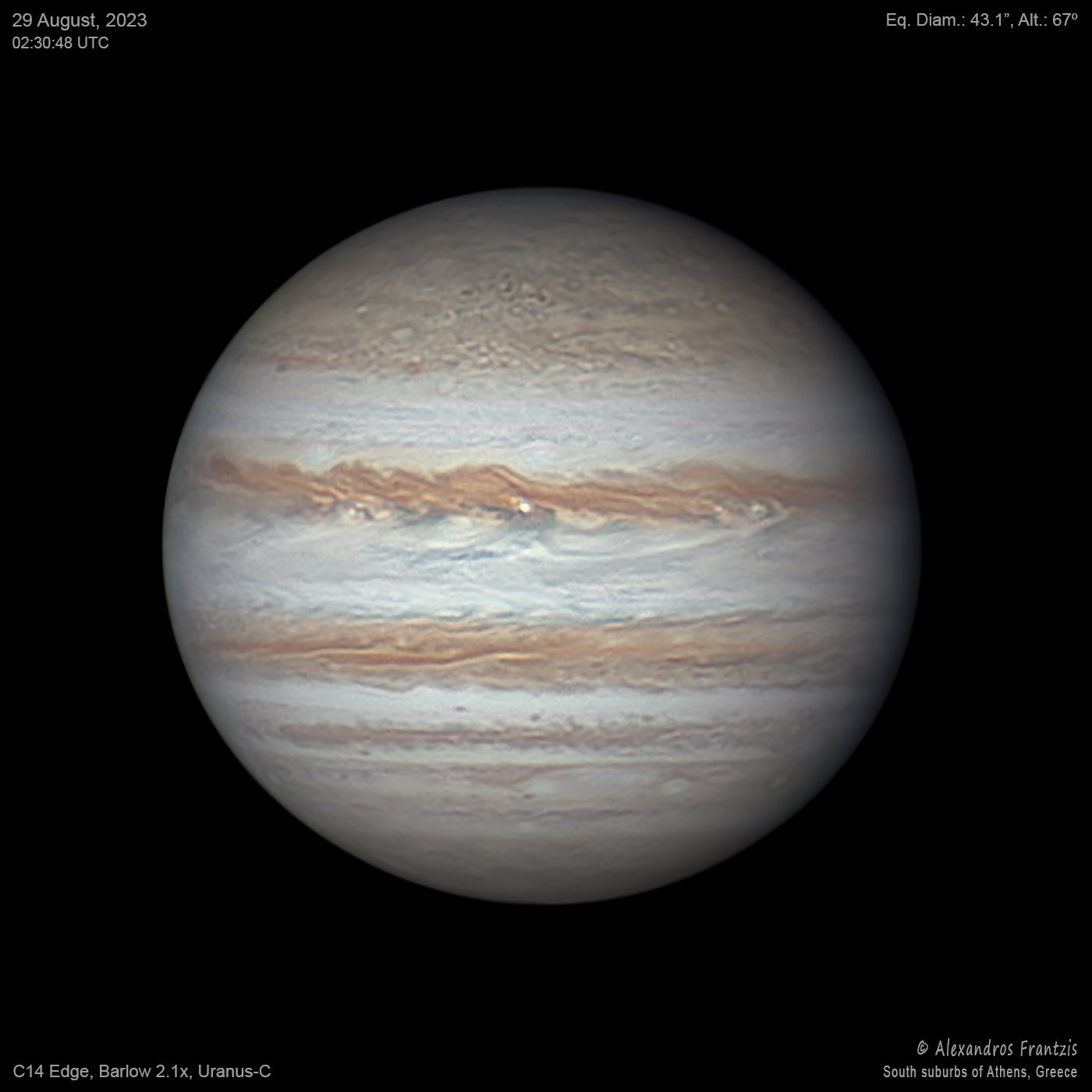 2023-08-29, Jupiter, C14 Edge, Barlow 2.1x, Uranus-C, 02_30_08 UTC