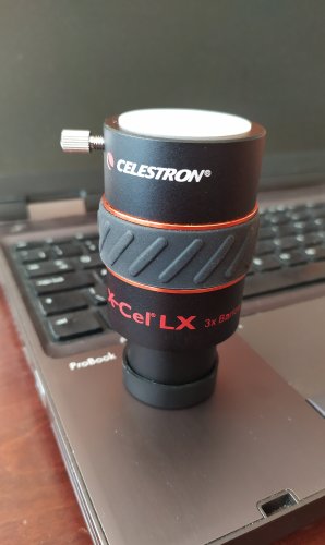 Περισσότερες πληροφορίες για το "Πωλείται barlow Celestron X-cel LX 3x σε άριστη κατάσταση 60€."