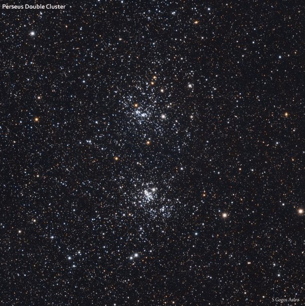 Double clusters in perseus