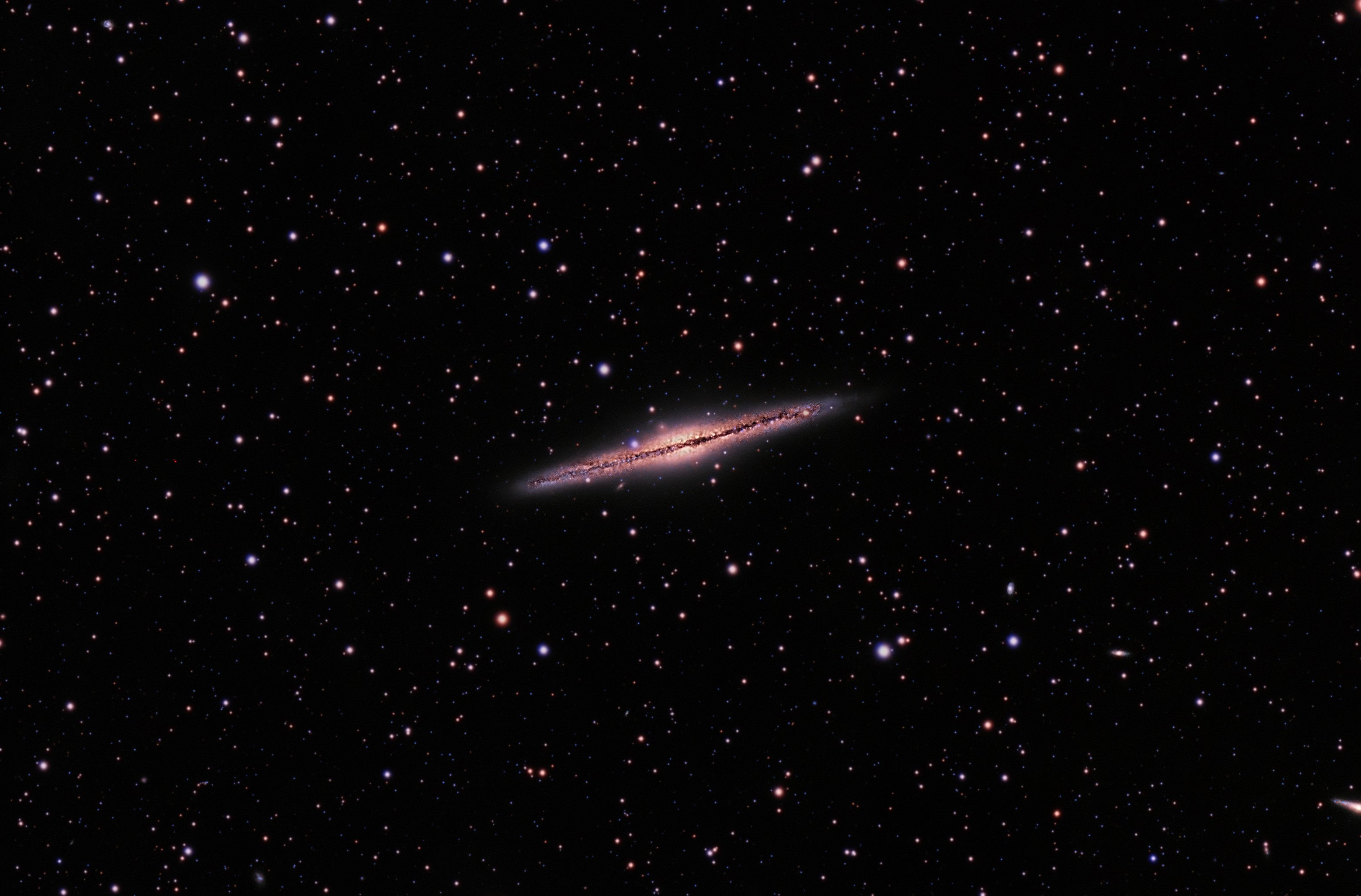 NGC 891 Silver Sliver Galaxy in Andromeda