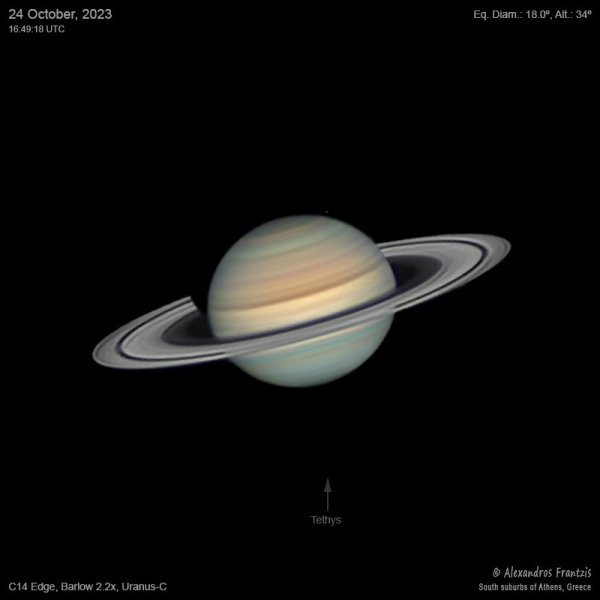 2023-10-24, Saturn, C14 Edge, ADC, Barlow 2.2x, Uranus-C, 16_49_18 UTC