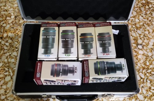 Περισσότερες πληροφορίες για το "Baader Hyperion 68° Eyepiece, set of 6, συν βαλίτσα μεταφοράς"