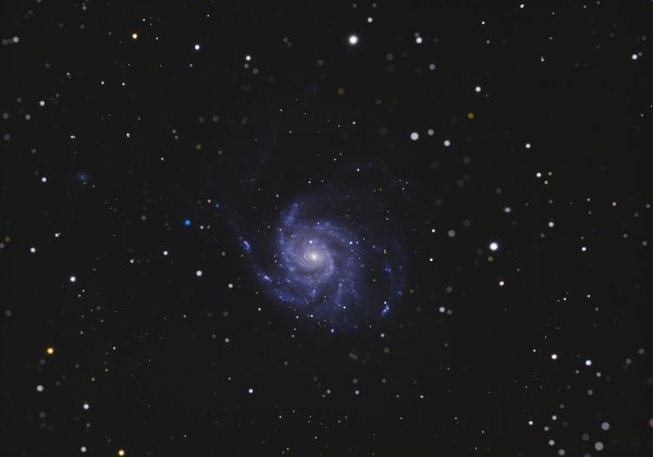 Messier 101 Spiral Galaxy (Bokeh Effect)