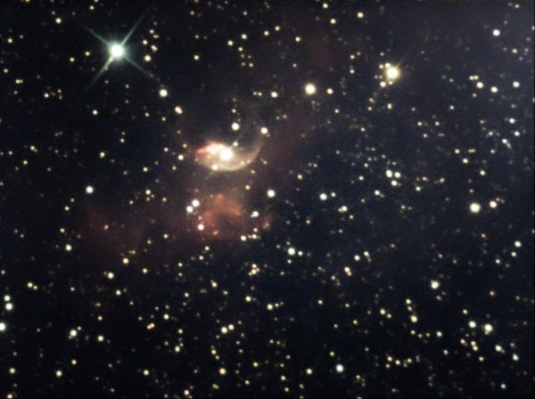 Livestack BUBBLE NEBULA (ZWO ASI 224MC)