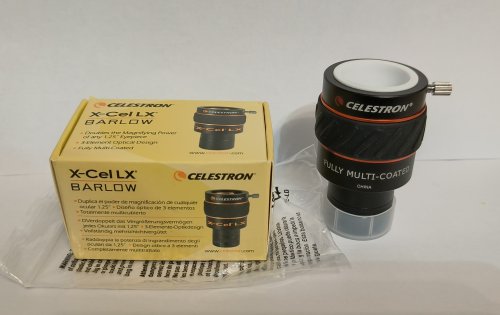 Περισσότερες πληροφορίες για το "Celestron  X-cel  LX    barlow 2x  1,25""