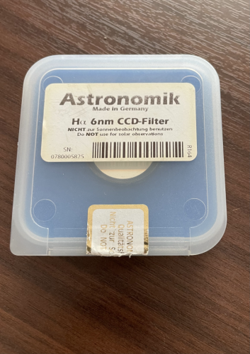Περισσότερες πληροφορίες για το "Astronomik 6nm Hα CCD Filter 1.25""