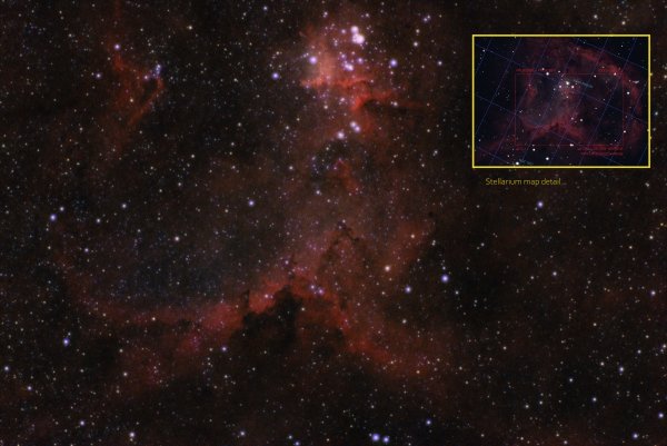 Το νεφέλωμα της Καρδιάς (Heart Nebula) IC 1805 με μεγαλύτερη επεξεργασία με Siril