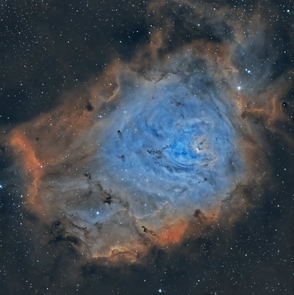 Lagoon nebula HOO