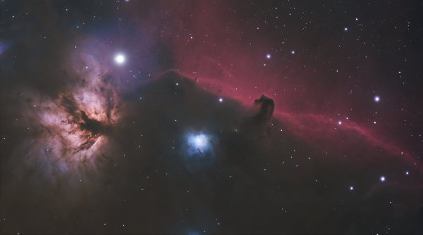 The Horsehead Nebula IC434 + Flame Nebula