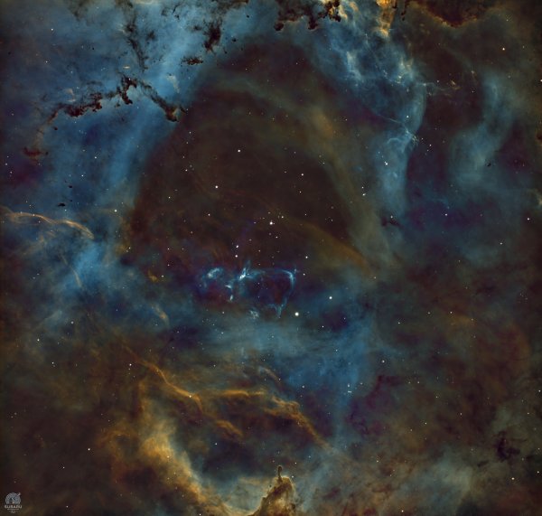 Heart of rosette nebula!