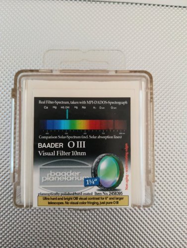 Περισσότερες πληροφορίες για το "BAADER OIII 10 nm"