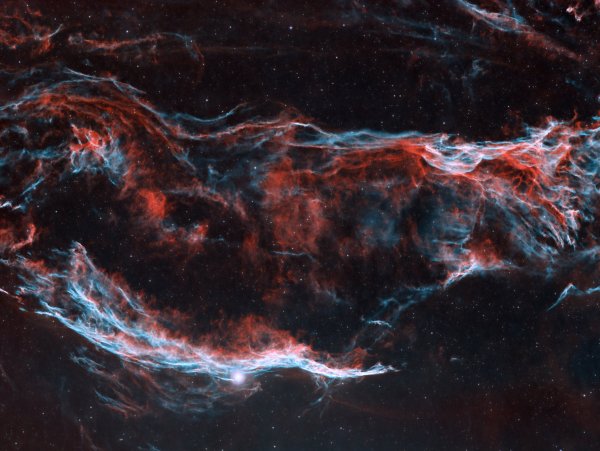 NGC6960 (West Veil Nebula) HSO + RGB starmask