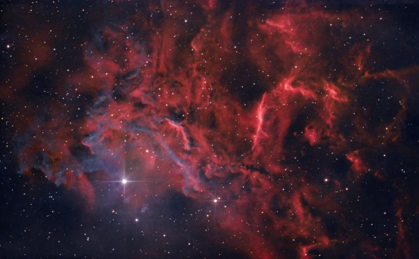 Flaming Star Nebula (PixInsight Reprocess)