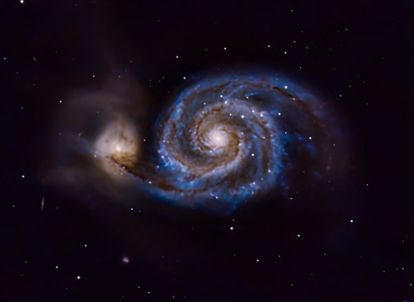 Whirlpool Galaxy (PixInsight Reprocess)