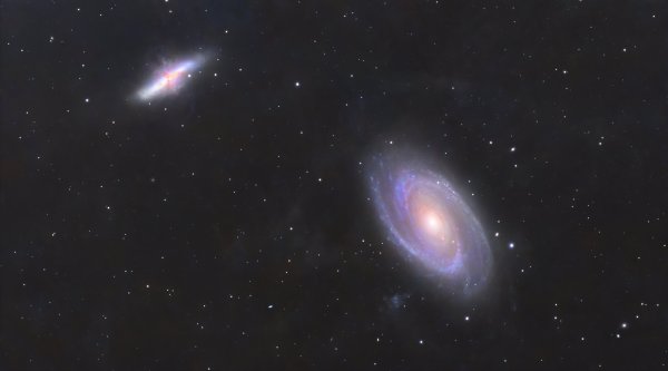 Messier 81 Bode's Galaxy & Messier 82 The Cigar Galaxy