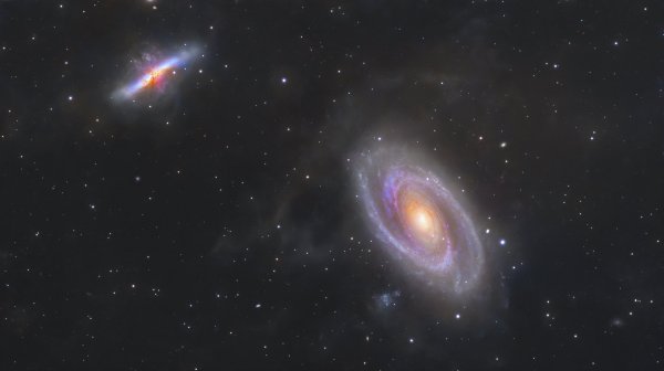 Messier 81 Bode's Galaxy & Messier 82 The Cigar Galaxy