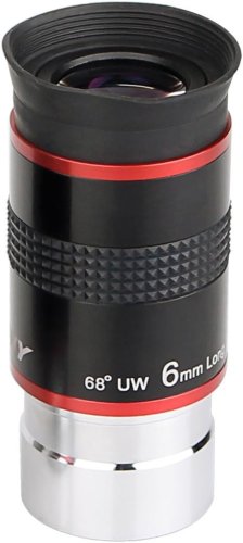 Περισσότερες πληροφορίες για το "Svbony Eyepiece Telescope 6 mm, 68° Wide Angle Telescope Eyepiece 1.25 Inch,"