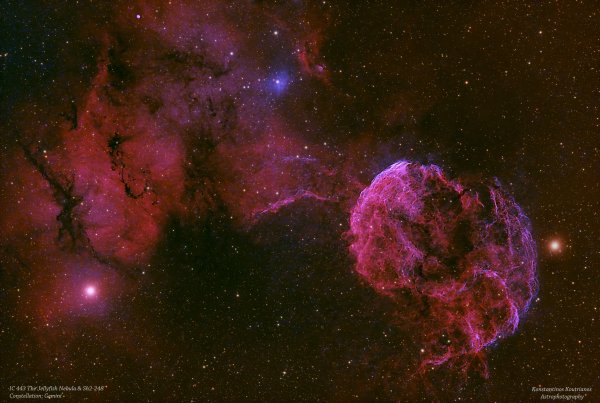 IC 443 The Jellyfish Nebula & Sh2-248 in Gemini
