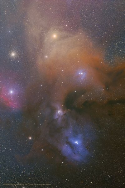 Rho Ophiuchi + m4