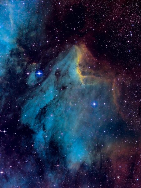 Το νεφέλωμα του Πελεκάνου, IC 5070 σε SHO