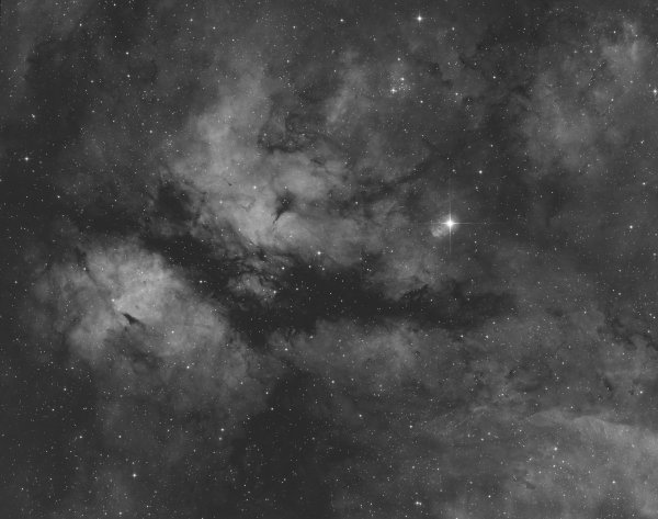 Το νεφέλωμα της πεταλούδας του Σαντρ IC1318 σε Ha mosaic