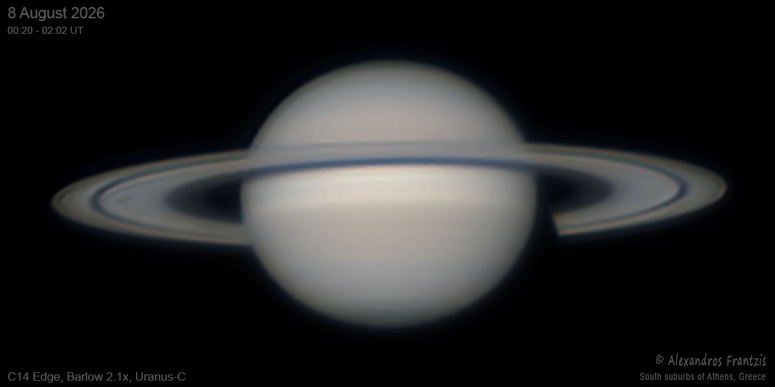 2026-08-08, Saturn ring spokes, 102 min animation, C14 Edge, Barlow 2.1x, Uranus-C, 00_20-02_02 UT