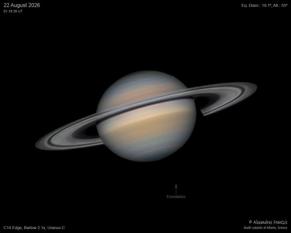 2026-08-22, Saturn+Enceladus, C14 Edge, Barlow 2.1x, Uranus-C, 01_18_30 UT