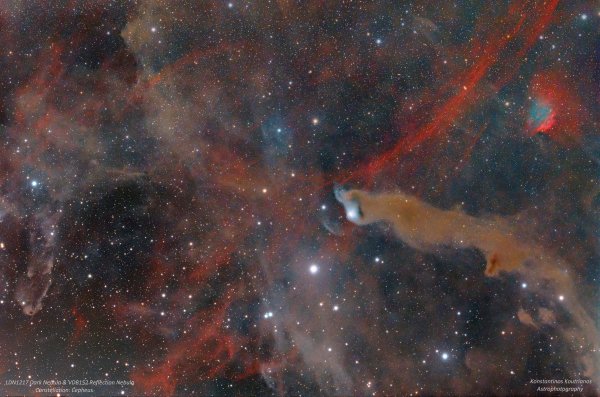 LDN 1217 dark nebula & VDB 152 reflection nebula in Cepheus