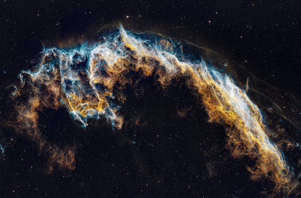 NGC6992 Eastern Veil Nebula in SHO